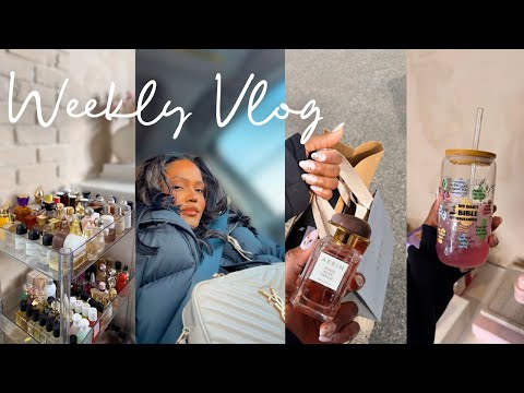 weekly vlog | nail appt., perfume collection organizing, home updates, christian girl amazon haul