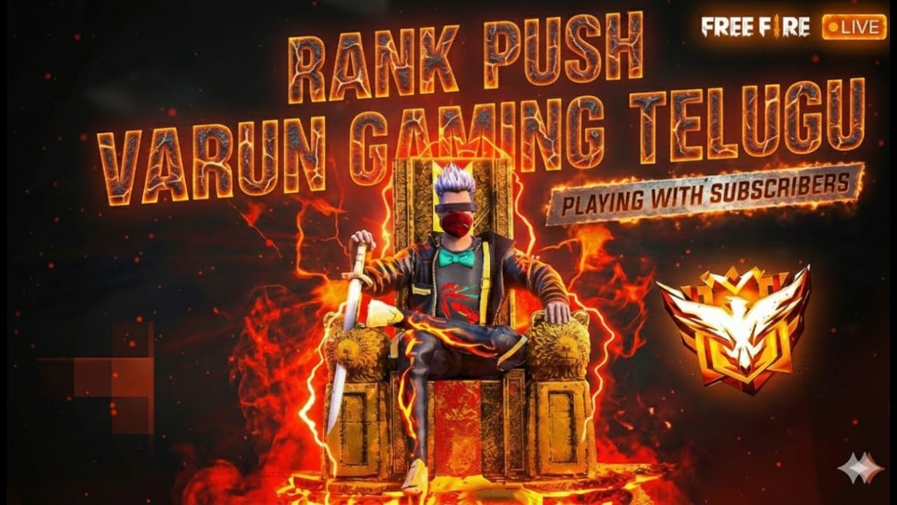Varun Gaming Telugu IS LIVE! | Playing with subs | Garena Free Fire Telugu❤️‍🔥