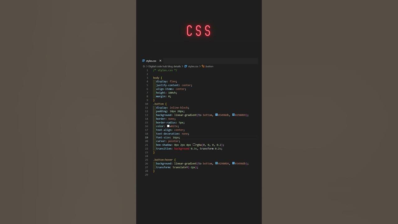 Create Amazing Html Buttons With Css Styling! - YouTube