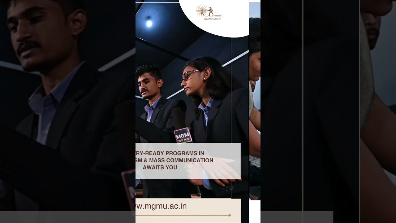 College of Journalism & Mass Communication | Admissions Open 2024 | MGM University