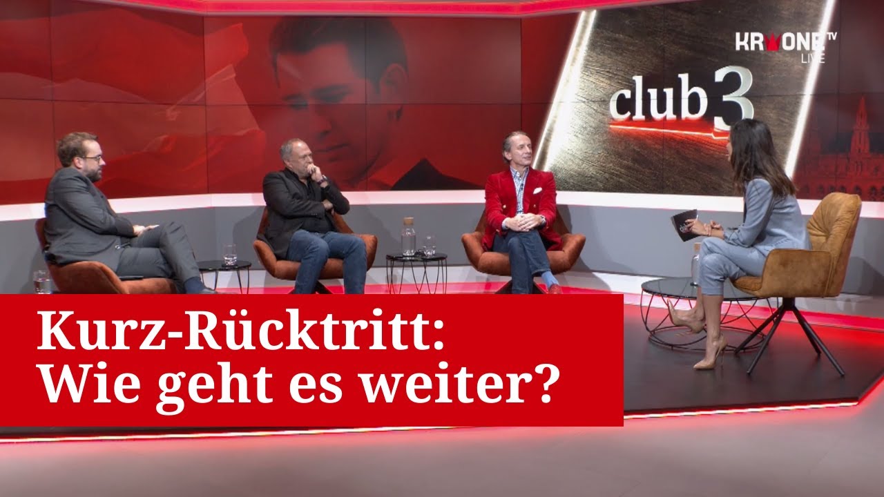 Update New Kurz-Rücktritt: Paul Ronzheimer im „Club 3 Spezial“ mit Christian Rainer und Richard Grasl | Club 3