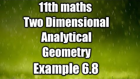 11th maths example 6.8