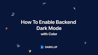 How to Enable Dark Mode on WordPress Admin Dash Board & Change Color - Darklup Best Darkmode plugin