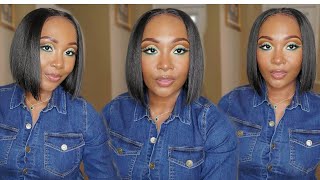 Sensationnel Butta Lace Center Part Short Bob Lace Front Wig Butta Unit 22