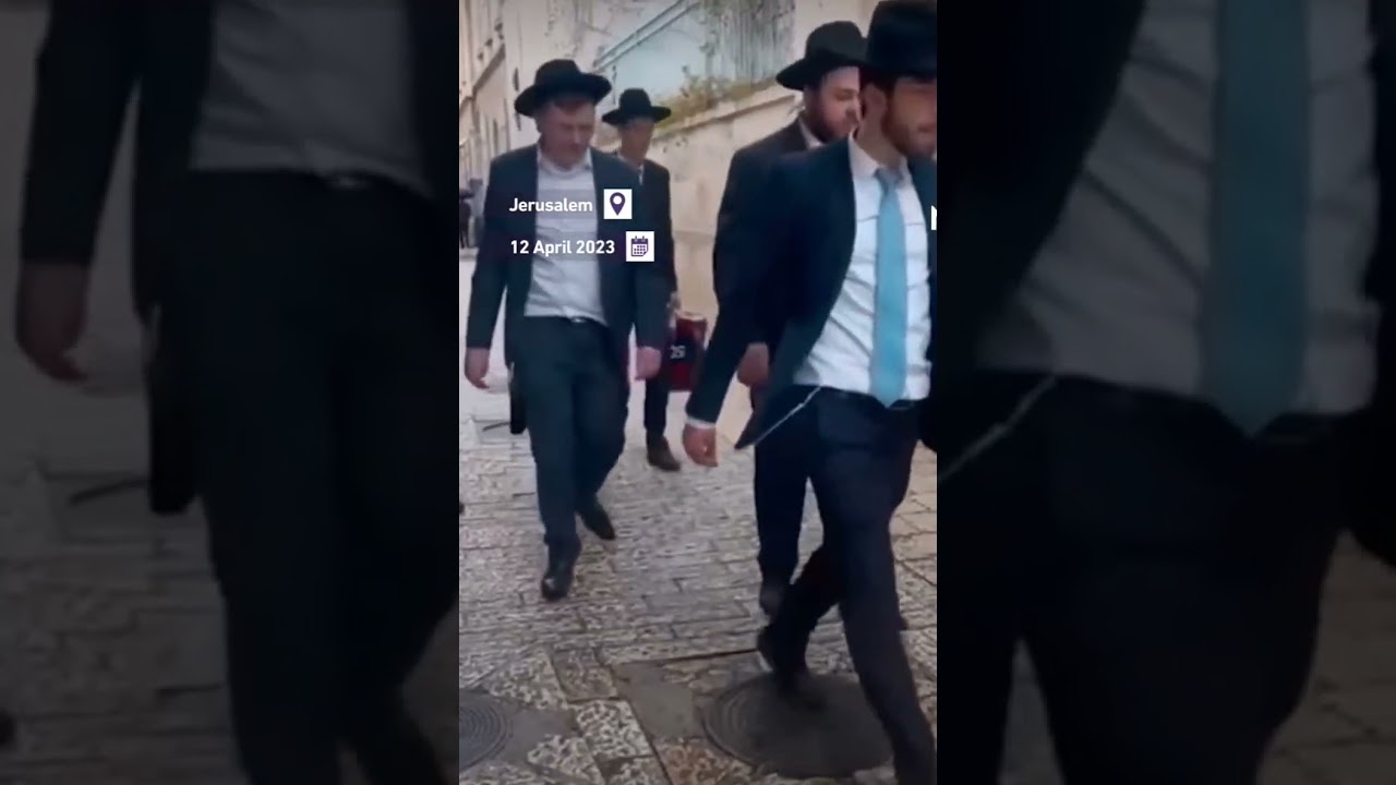 Israeli settlers spit on Christian nun. 