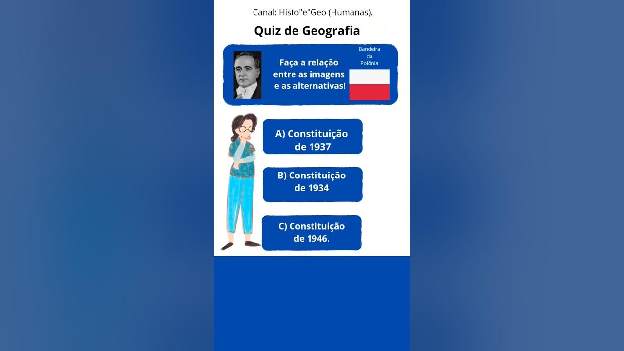 Quiz de História e Geografia #Geografia #aula #política #educação