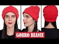 COMO HACER EL GORRO BEANIE / GORRO DE INVIERNO PARA ADULTOS Y NIÑOS - FÁCIL Y RÁPIDO - ByMariG