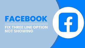 Fix Facebook Three Line Option Not Showing | Facebook Setting Not Showing