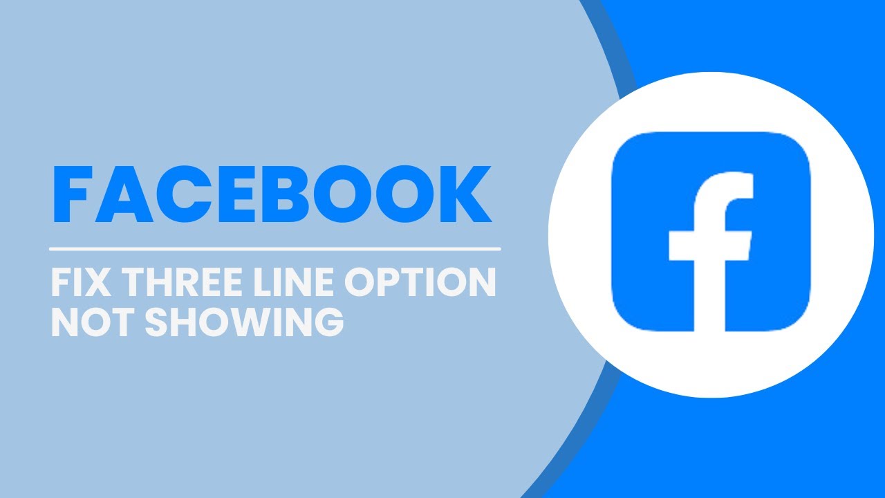 Fix Facebook Three Line Option Not Showing | Facebook Setting Not Showing