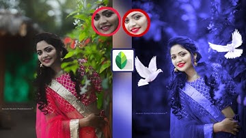 Snapseed dark And blue  Effect Photo Editing Tutorial | Snapseed Background Colour Change Tricks