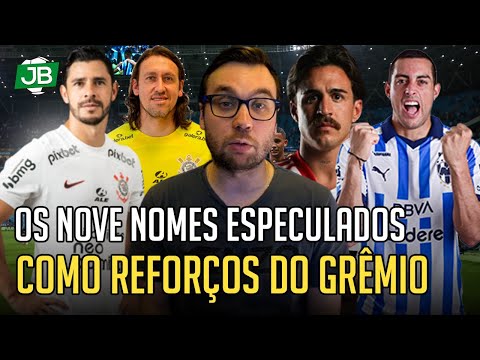 🔵 OS NOVE NOMES ESPECULADOS COMO REFORÇOS DO GRÊMIO