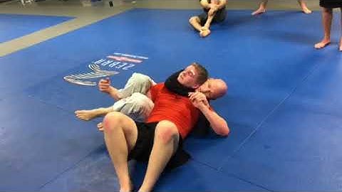 Front head lock go behind to crucifix
