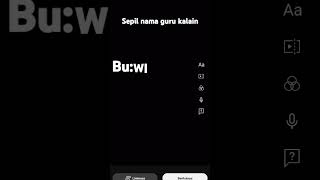 Nama Guru Aku Buwiwid