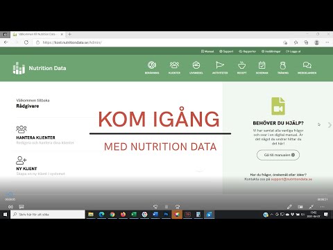 Kom igång med Nutrition Data