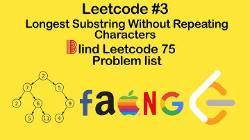 Leetcode #3. Longest Substring Without Repeating Characters Solution - Blind 75 Leetcode Questions