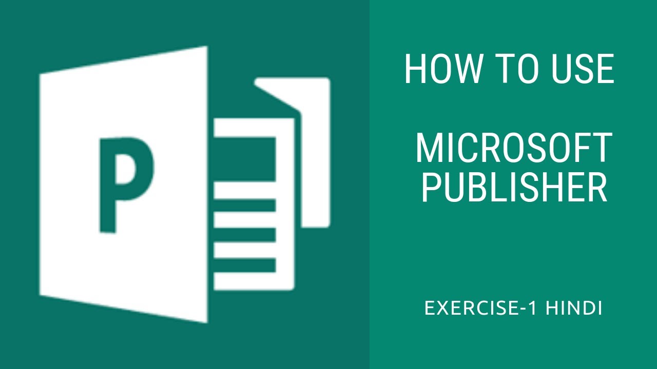 How to use MS-Publisher In HINDI