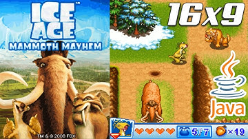 Ice Age 3: Mammoth Mayhem JAVA GAME (Glu Mobile 2008 year) FULL WALKTHROUGH [16x9]