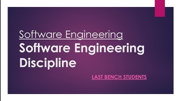 Software Engineering Discipline | More useful content in description👇| @LastBenchStudents3 #video