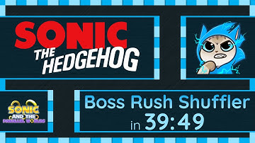 Marathon Speedrun #61 | GDQ Hotfix | Sonic Boss Rush Shuffler | 4 Boss Count Speedrun in 39:49