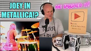 Drum Teacher Reacts: JOEY JORDISON | 'Creeping Death' | Metallica (Drum Cam)