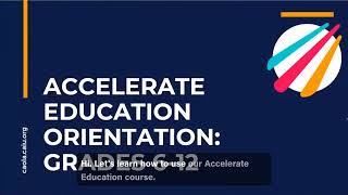 Celebrity AE Orientation - Grades 6-12 Profile