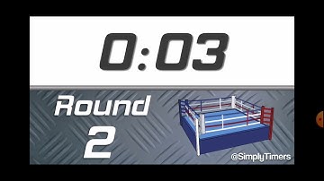 10 Round Boxing Match / Training Timer - 10x3 min with 1 min Breaks. #timer #timerider