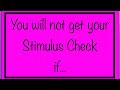 You Will Not Automatically Get Your $600 Stimulus Check If....