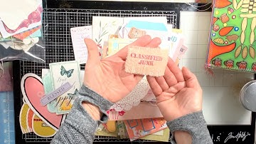 Flip & Sort Through Junk Journal Ephemera and Embellishments To Be Used In My Junk Journals