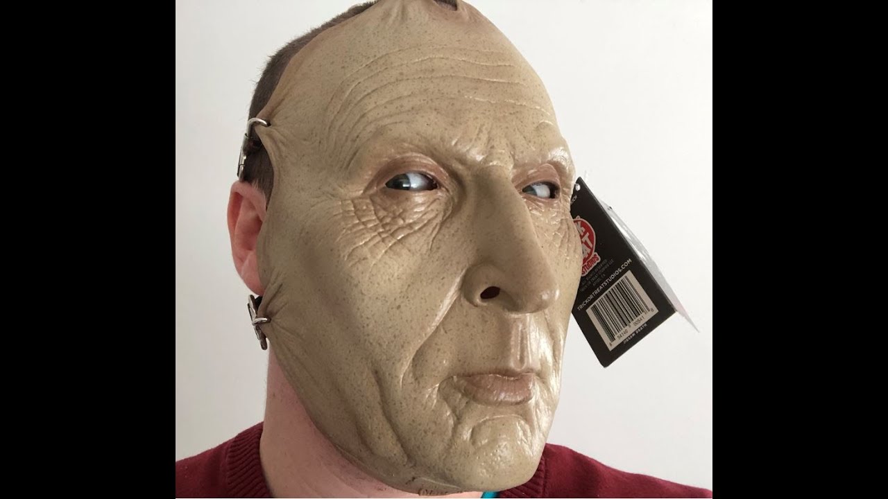 Saw Movie, Jigsaw, (played by Tobin Bell), latex Death Mask, created by