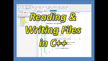 Reading & Writing Files in C++
