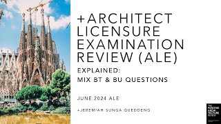 +ARCHITECT LICENSURE EXAMNINATION (ALE) REVIEW PRACTICE QUESTIONS