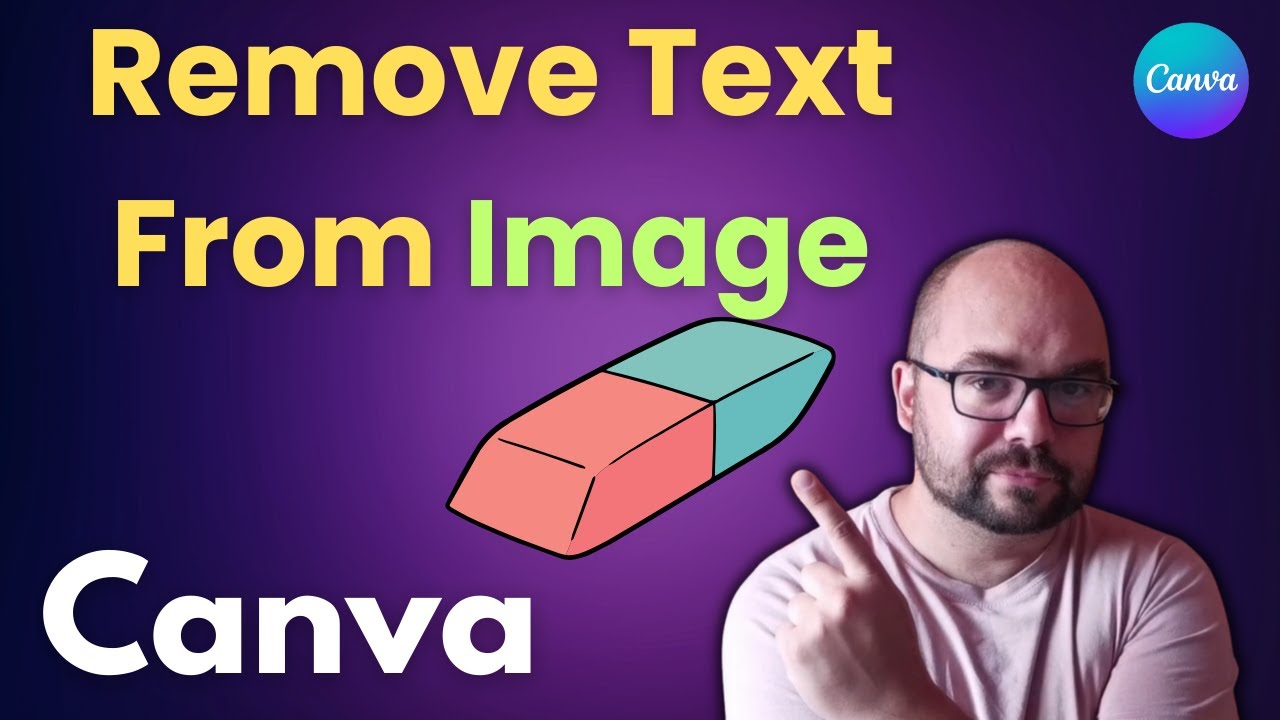 how to remove text from image without removing background in canva