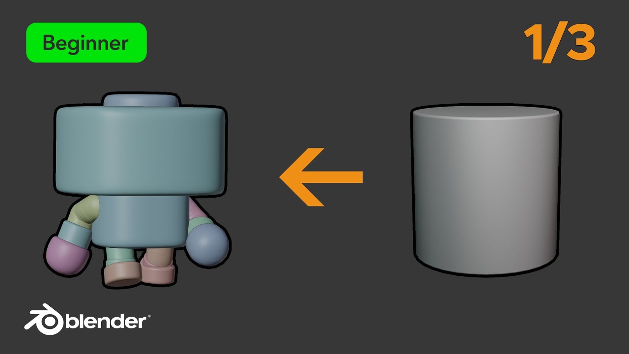 3D Basic Modeling in Blender for Beginner | 1/3 #blendertutorial ...