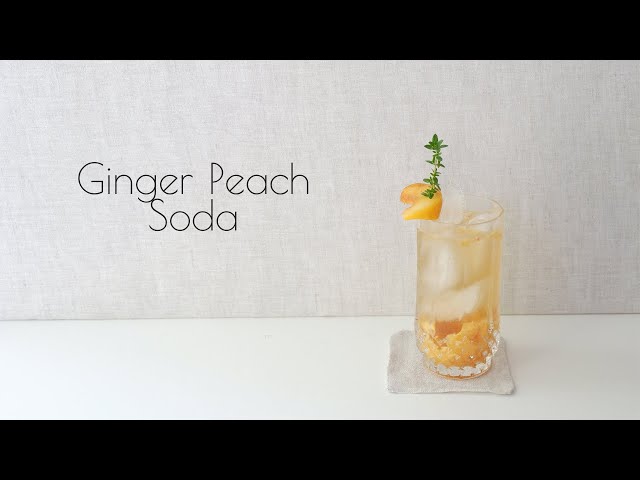 Relaxing Home Cafe - Ginger Peach Soda class=