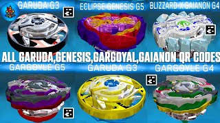All Qr Codes Garuda Genesis Gargoyal Gaianon Beyblade Burst App Total Burst