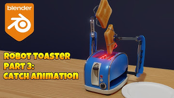 Animating a robot toaster in Blender (Part 1: Drop it like it