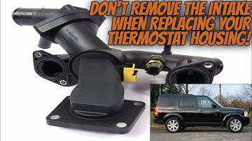 Land Rover LR3 Thermostat Housing Removal! W/O Completely Removing the Intake!
