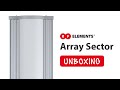 Rf elements array sector antenna unboxing