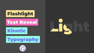 🔦 Flashlight Text Reveal Kinetic Typography - CreateStudio Tutorial
