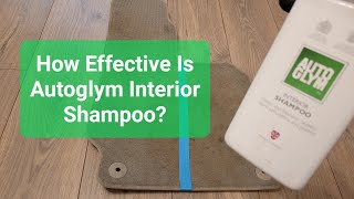 How Effective Is Autoglym Interior Shampoo On A Dirty Vehicle Mat? Side By Side Comparison