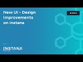 New UI - Design Improvements on Instana