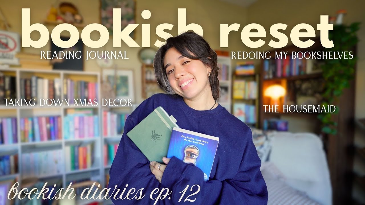 bookish reset ⭐️the housemaid, redoing bookshelves, reading journal ✨lovely bookish diaries ep. 12