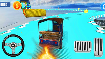 Tuk Tuk Rickshaw Impossible Stunts - Android Gameplay #10