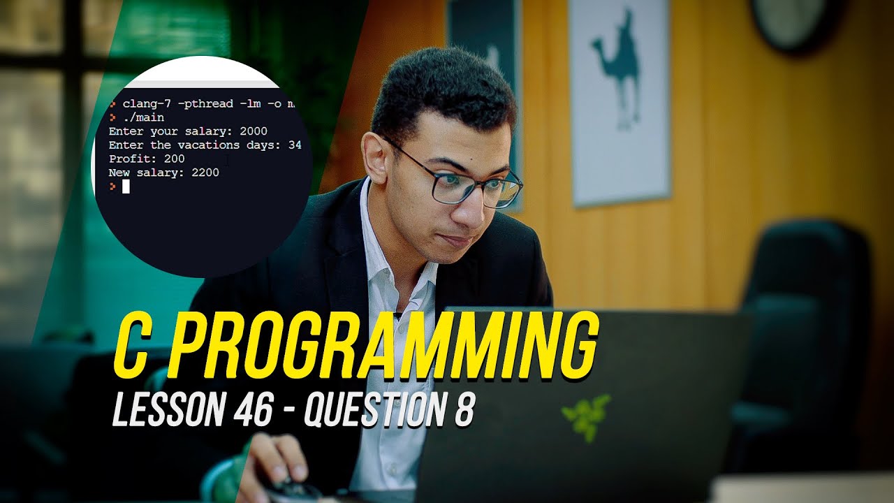 C Programming (Terinary Operator) - Lesson 46 (Q8) - (Ziad Tarek) - YouTube