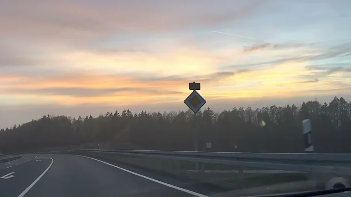 Sunset driving