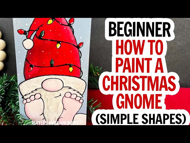 Mini Santa Gnome Paint by Numbers - Goodnessfind