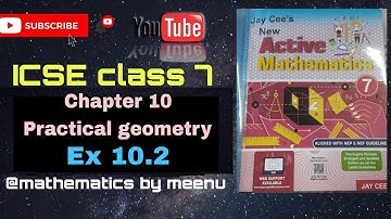 Active Mathematics class 7, Chapter 10, Practical geometry,Ex 10.2
