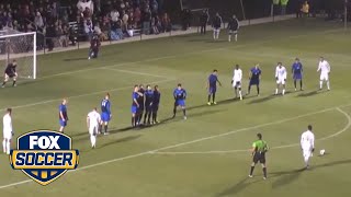 Double OT free kick sends Akron to College Cup