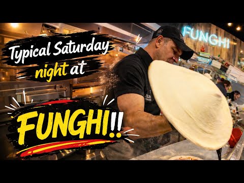 Typical Saturday night at FUNGHI…🤪🤪🤪