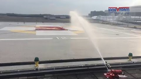 InnoVfoam - Commissioning fire monitor system for helideck protection